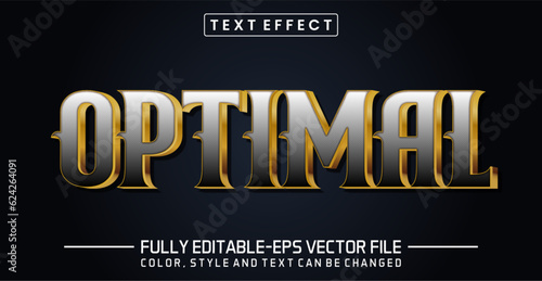 Optimal text editable style effect