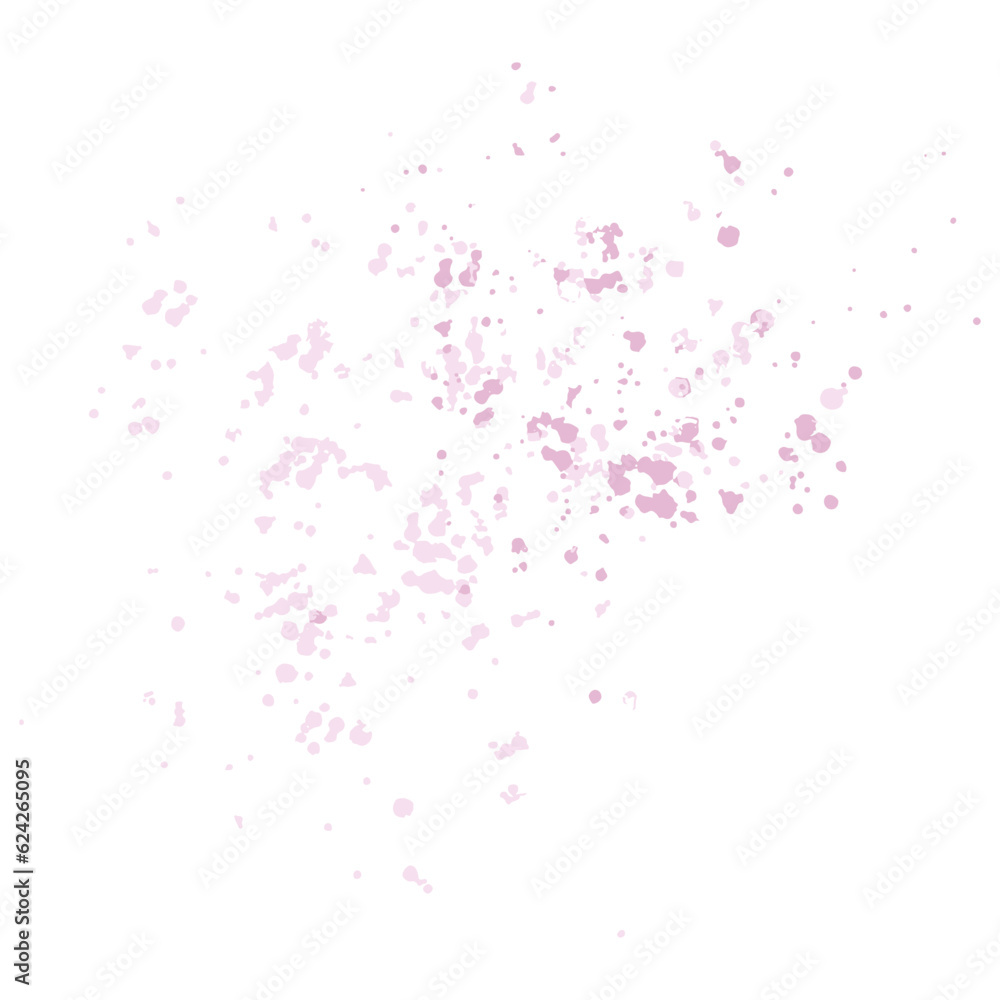 Watercolor splatter texture element.