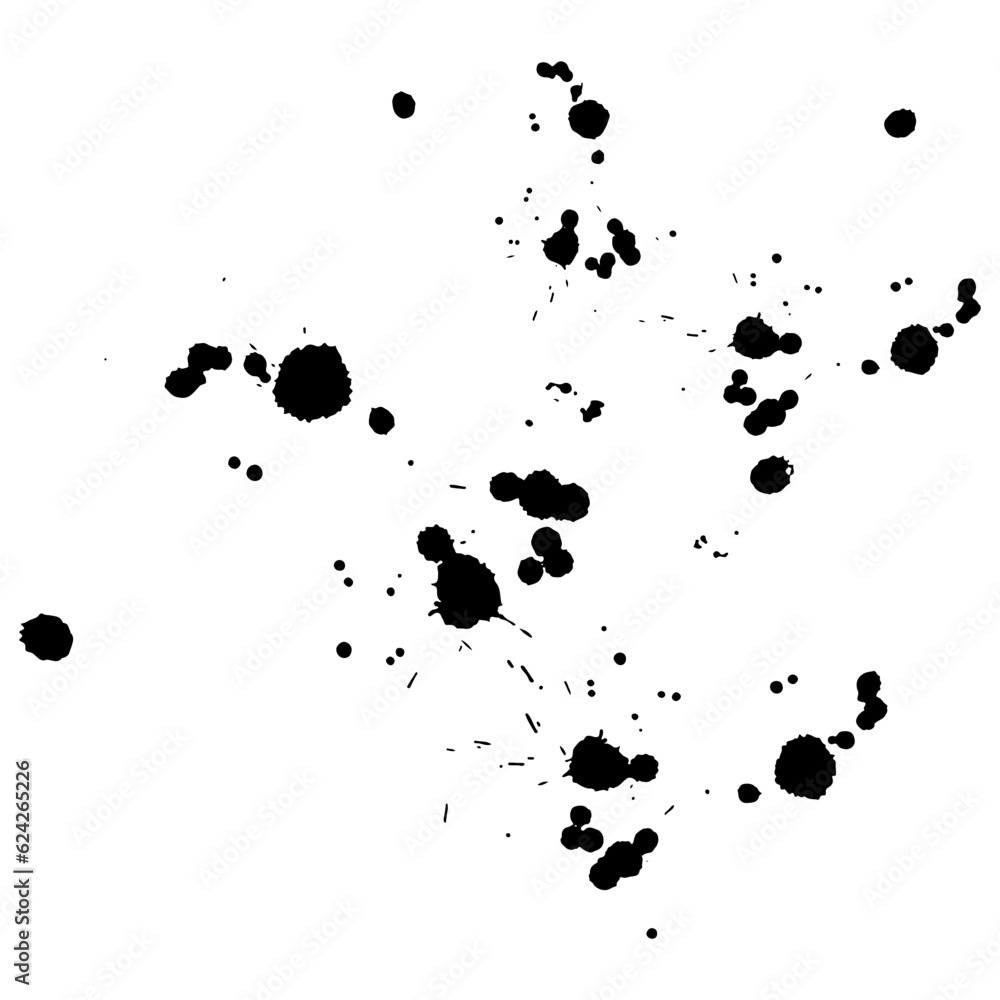 Watercolor splatter texture element. Watercolor splatter texture element.