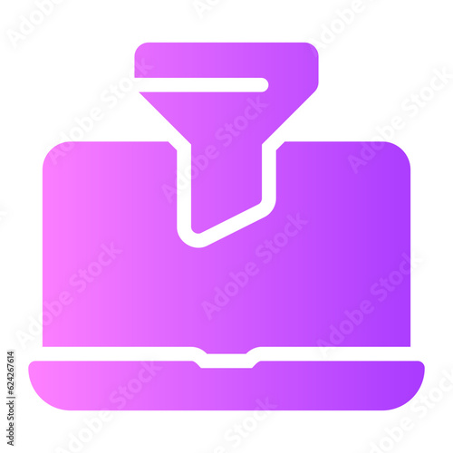 content curation gradient icon
