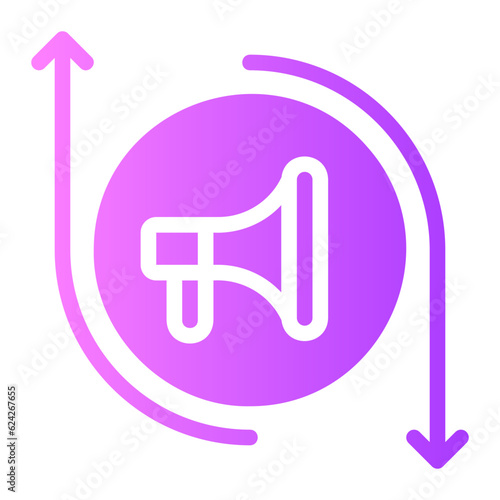 retargeting gradient icon