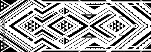 Ethnic style ornament for armband tattoo
