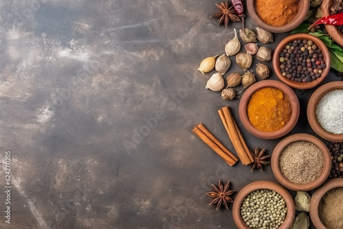 Indian spices and ayurvedic medicine. Generative AI