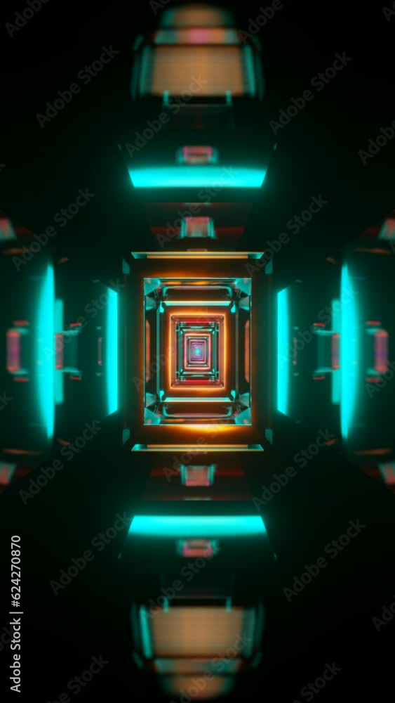 Dynamic vertical animated backdrop featuring abstract geometric ...