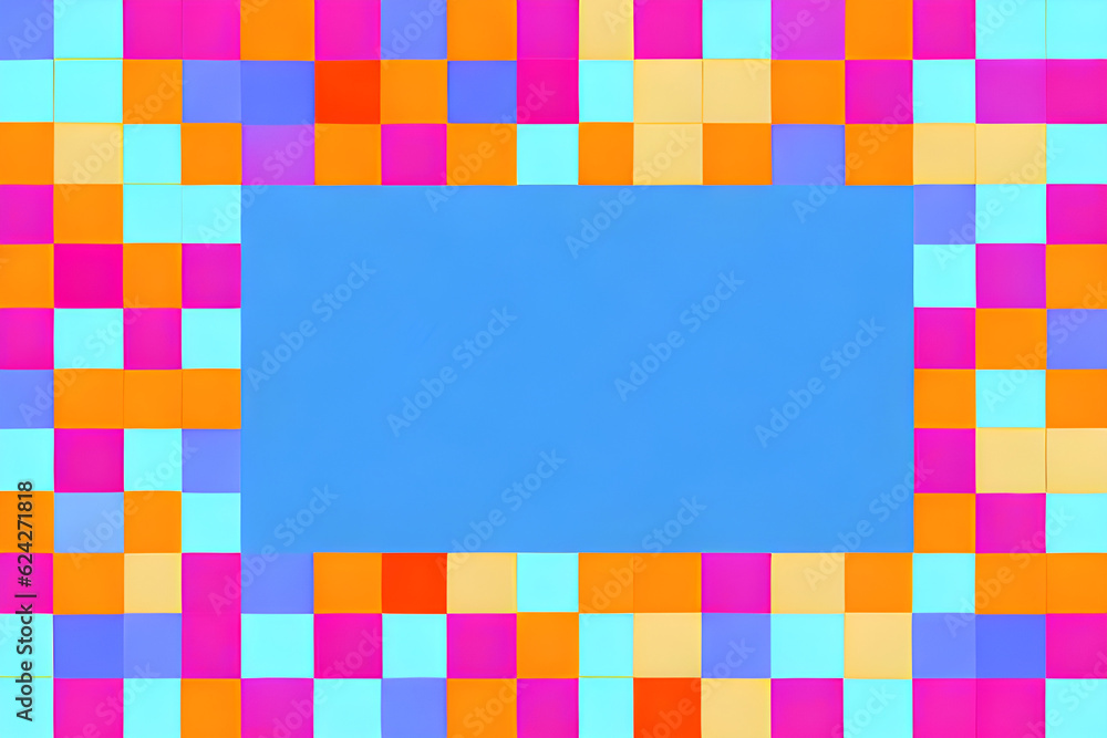 gradient square pattern. Generative AI