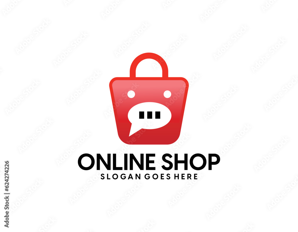 Online Shop Logo Template Design Vector Online Shop Logo Template Design Vector