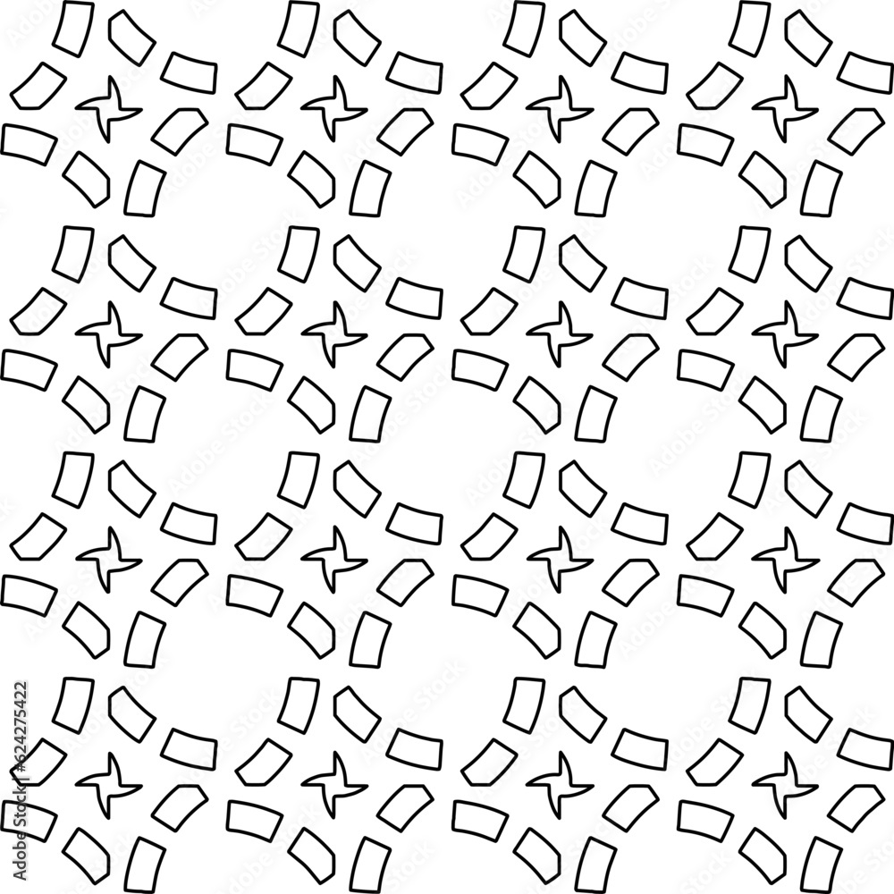 Abstract background with figures from lines. black and white pattern for web page, textures, card, poster, fabric, textile. Monochrome graphic repeating design. Abstract background with figures from lines. black and white pattern for web page, textures, card, poster, fabric, textile. Monochrome graphic repeating design.