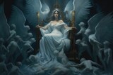 the white queen sits on the throne