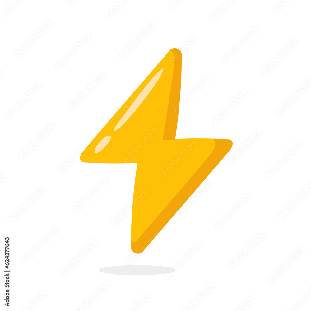 lightning bolt on a white background lightning bolt on a white background