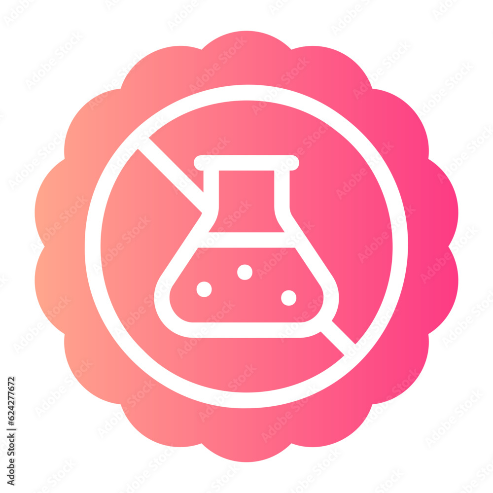 no preservatives gradient icon no preservatives gradient icon