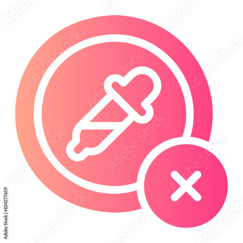 no artificial colours gradient icon