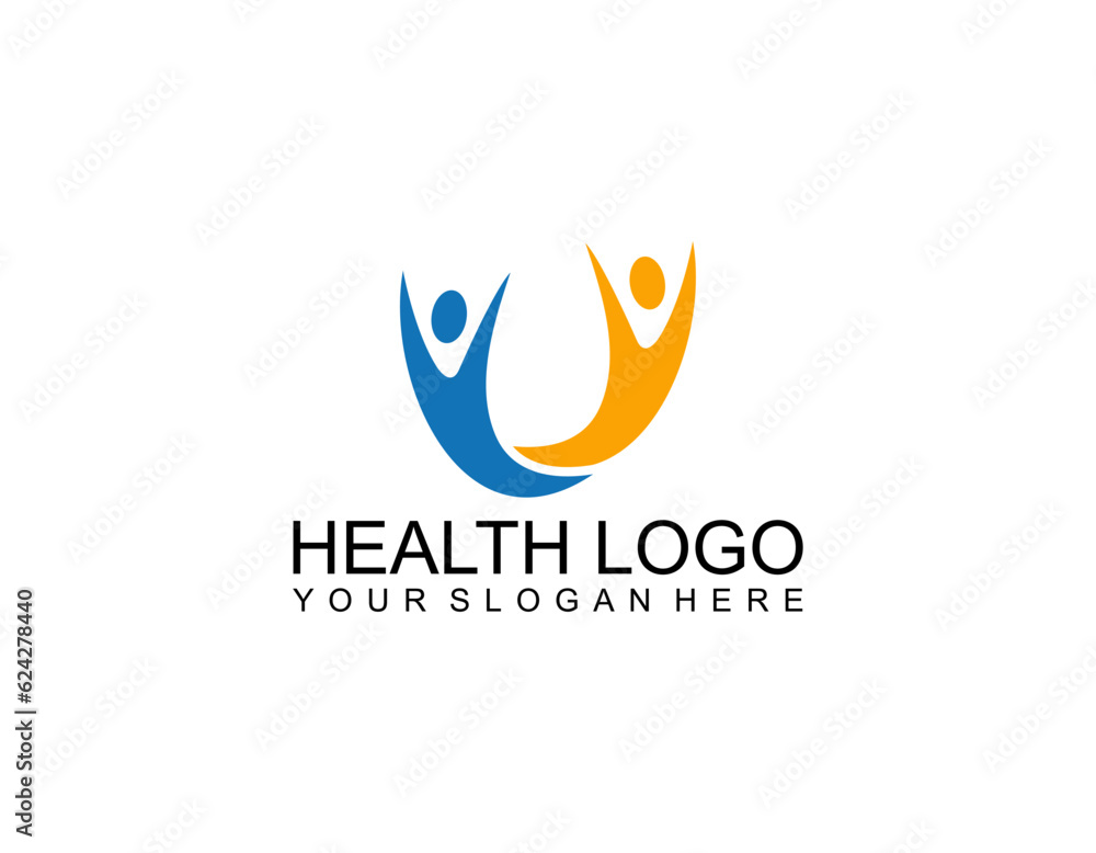 Creative Healthy People Concept Logo Design Template Creative Healthy People Concept Logo Design Template