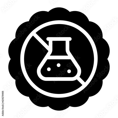 no preservatives glyph icon