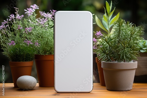 smartphone mockup surrounde...