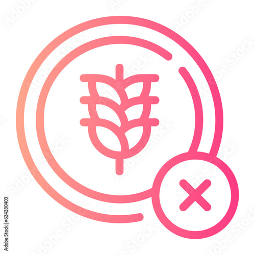gluten free gradient icon
