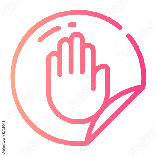 hand made gradient icon