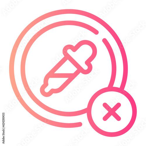 no artificial colours gradient icon