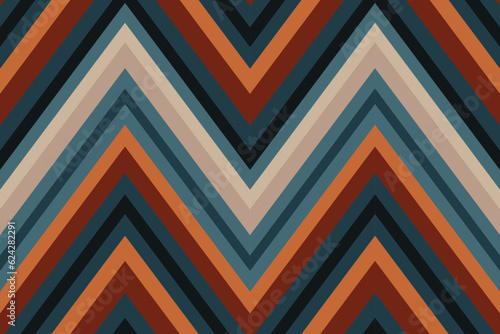 Modern geometric shapes patterns, seamless vector illustration. Pattern designs with modern geometric shapes can be printed as a background image or used for rugs, carpets, or textile fabric.