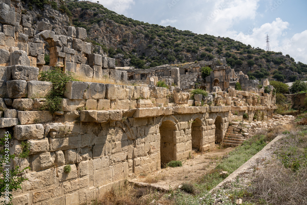 ruins of ancient roman amphitheater