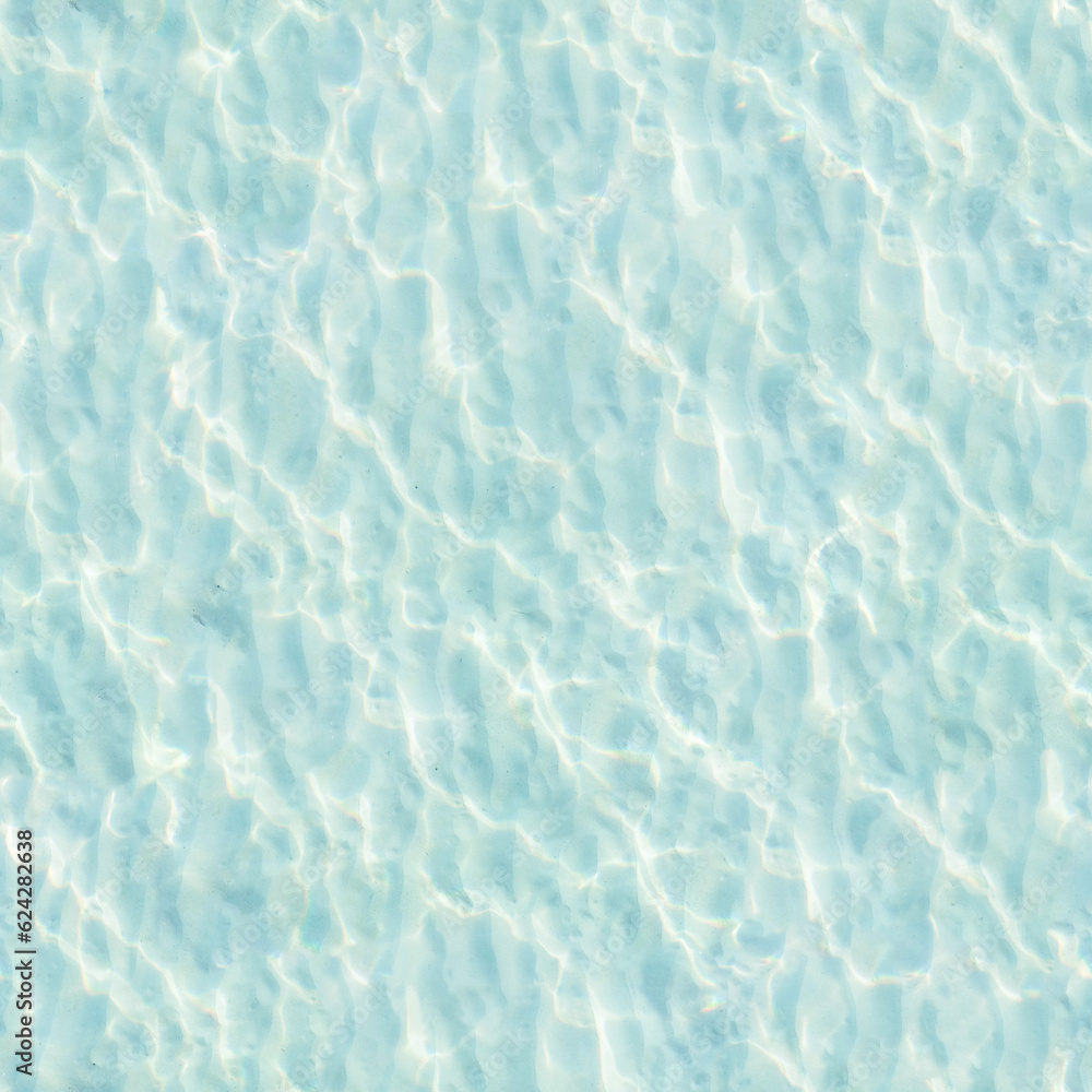 Seamless Ocean Waves Texture. Blue Water Background, Abstract Pattern Surface, Clear Reflection, Relaxation. Aesthetic Background for Design, Advertising, 3D. Empty Space for Inscriptions. Seamless Ocean Waves Texture. Blue Water Background, Abstract Pattern Surface, Clear Reflection, Relaxation. Aesthetic Background for Design, Advertising, 3D. Empty Space for Inscriptions.