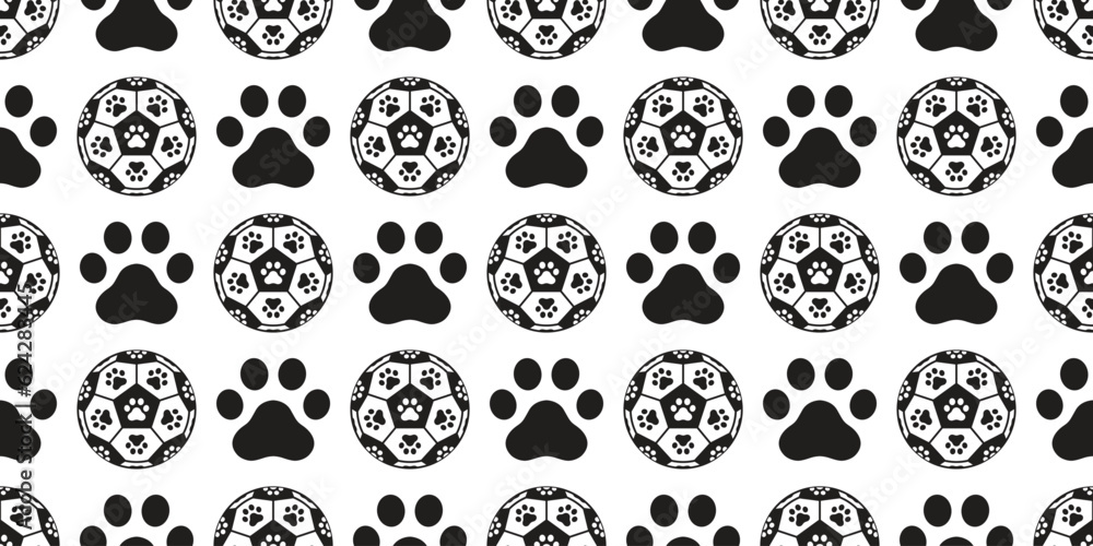 football dog paw seamless pattern footprint soccer ball sport cartoon cat kitten puppy vector scarf isolated repeat wallpaper tile background illustration doodle design football dog paw seamless pattern footprint soccer ball sport cartoon cat kitten puppy vector scarf isolated repeat wallpaper tile background illustration doodle design