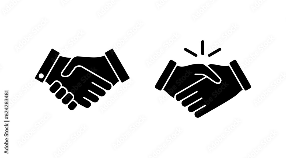 Hand shake icon vector. business handshake. contract agreement. partnership Hand shake icon vector. business handshake. contract agreement. partnership