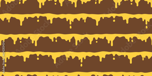 honey bee seamless pattern splash honeycomb vector insect gift wrapping paper scarf isolated cartoon repeat background tile wallpaper illustration doodle textile design