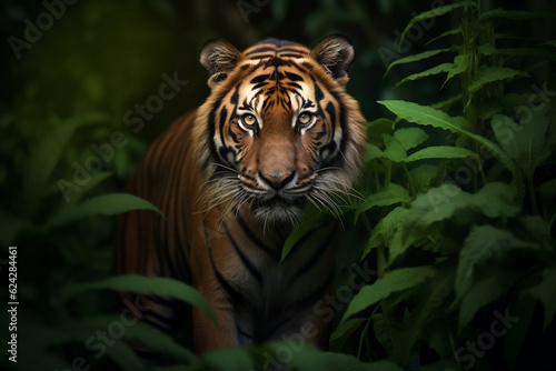 portrait of a tiger in the woods © Creative Pixels