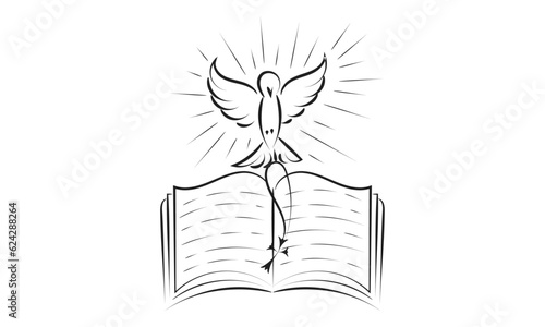 Christian Symbol design for print or use as poster, card, flyer, sticker, tattoo or T Shirt