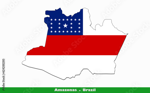 Amazonas Flag - States of Brazil (EPS)
