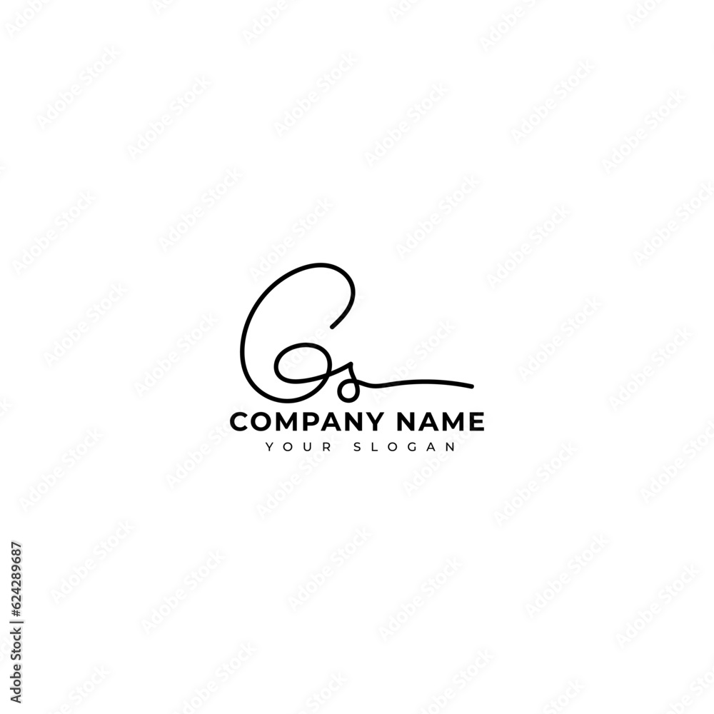 Gs Initial signature logo vector design Gs Initial signature logo vector design