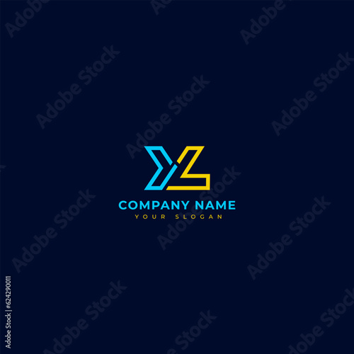 Modern letter XL logo vector design template