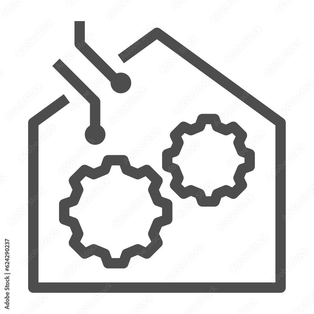Smart home technology line icon. Home equipment object symbol. Smart home technology line icon. Home equipment object symbol.