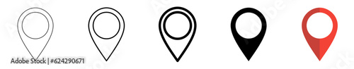 pin poin location on map icon