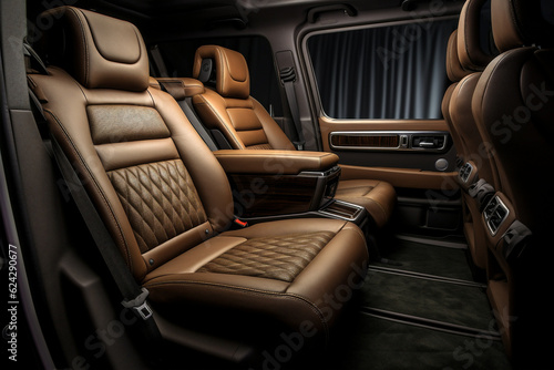 Luxury concept closeup modern vehicle car automobile auto comfortable transportation leather design © SHOTPRIME STUDIO