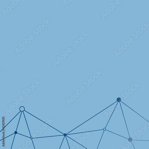 abstract low poly triangular line illustrations as decorative elements and ornament frame border