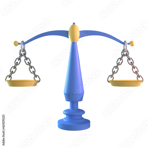 3D Law Icon Illustrations Isolated