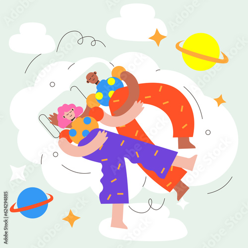 Couple Sleep together on wekend