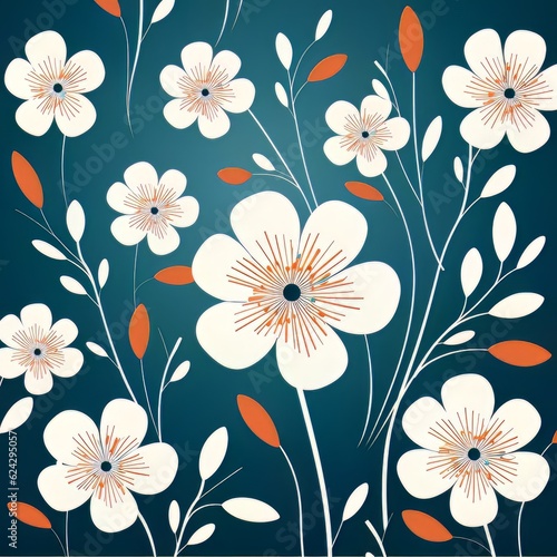Floral pattern illustration  floral design  flower pattern image design 