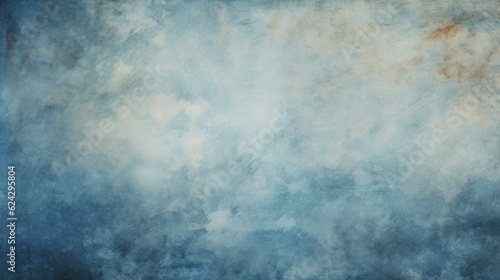 Abstract blue green background texture. Vintage grunge blue color banner. Generative AI