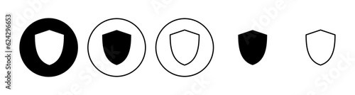 Shield icon set. Protection icon vector. Security vector icon