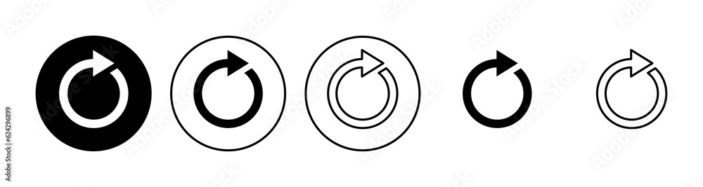 Refresh icon set. Reload icon vector. Update icon. Refresh icon set. Reload icon vector. Update icon.