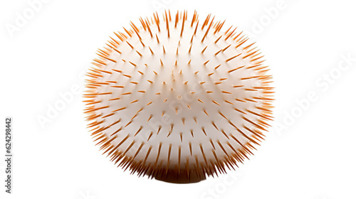 a Sea Urchin in transparent white background