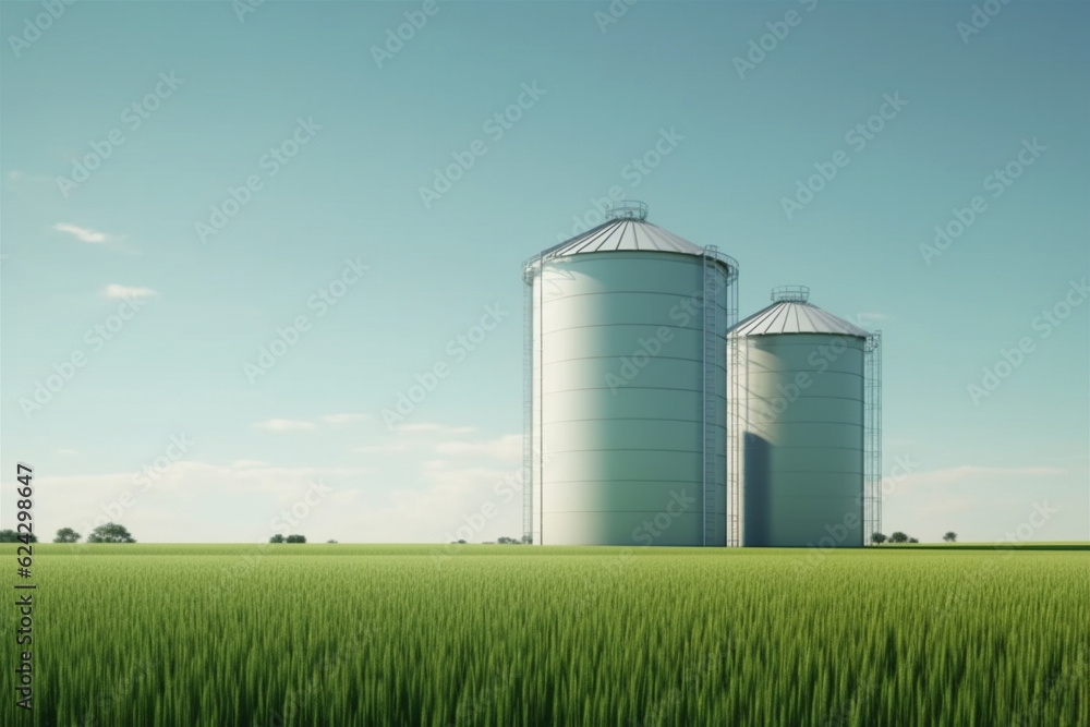 silo in the green field. Generative AI silo in the green field. Generative AI