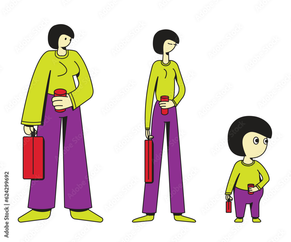 several characters in different styles several characters in different styles