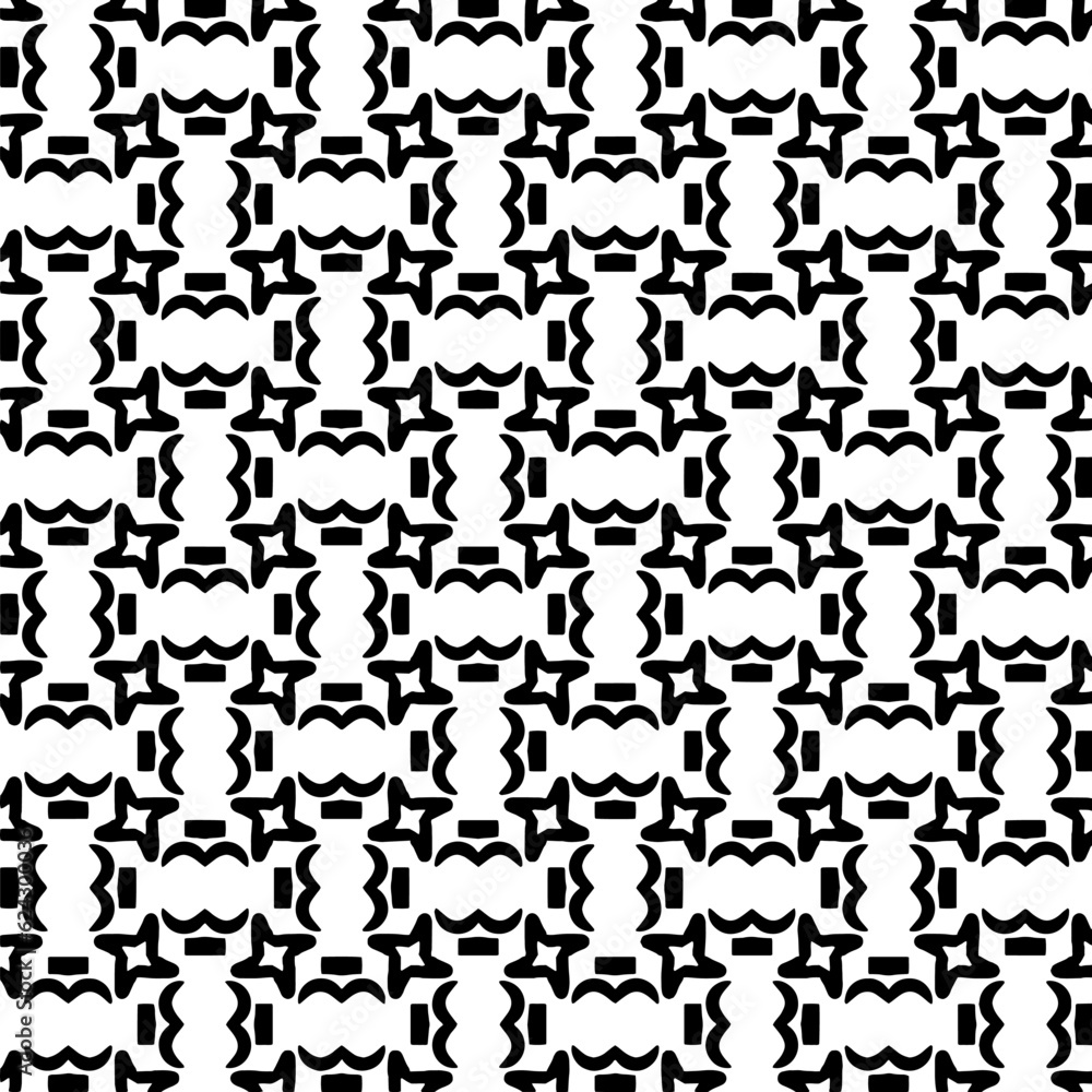 Simple repeating monochrome pattern. Abstract texture for fabric print, card, table cloth, furniture, banner, cover, invitation, decoration, wrapping.seamless repeating pattern. Black and white color. Simple repeating monochrome pattern. Abstract texture for fabric print, card, table cloth, furniture, banner, cover, invitation, decoration, wrapping.seamless repeating pattern. Black and white color.