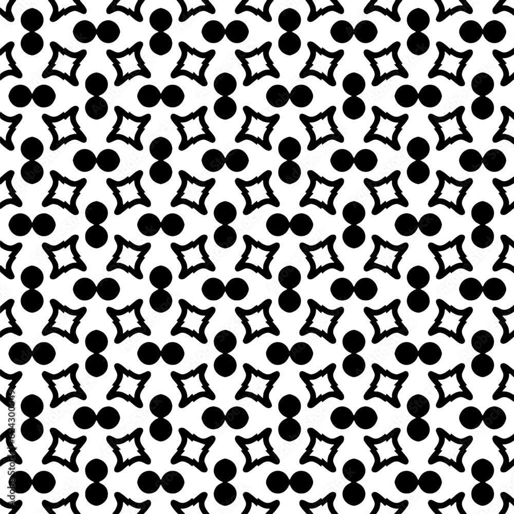 Simple repeating monochrome pattern. Abstract texture for fabric print, card, table cloth, furniture, banner, cover, invitation, decoration, wrapping.seamless repeating pattern. Black and white color. Simple repeating monochrome pattern. Abstract texture for fabric print, card, table cloth, furniture, banner, cover, invitation, decoration, wrapping.seamless repeating pattern. Black and white color.
