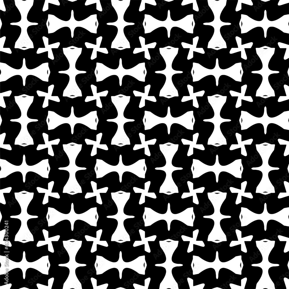 Simple repeating monochrome pattern. Abstract texture for fabric print, card, table cloth, furniture, banner, cover, invitation, decoration, wrapping.seamless repeating pattern. Black and white color. Simple repeating monochrome pattern. Abstract texture for fabric print, card, table cloth, furniture, banner, cover, invitation, decoration, wrapping.seamless repeating pattern. Black and white color.