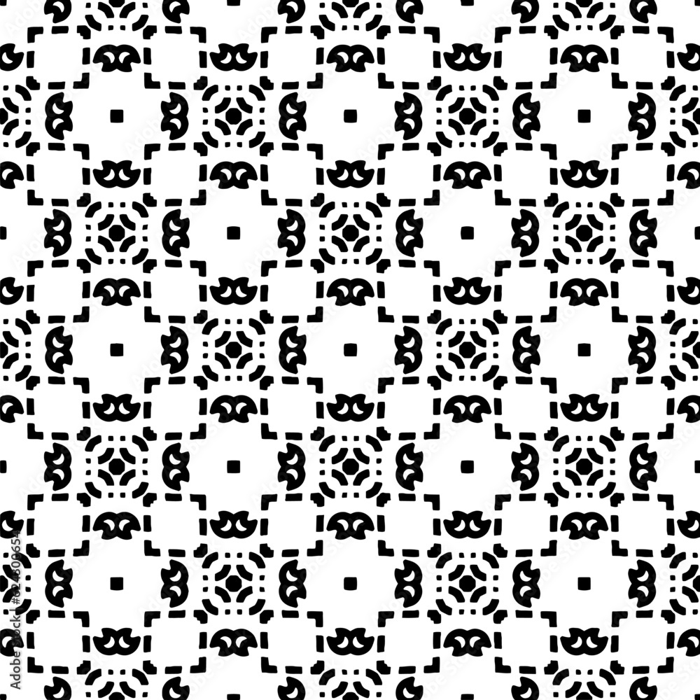 Simple repeating monochrome pattern. Abstract texture for fabric print, card, table cloth, furniture, banner, cover, invitation, decoration, wrapping.seamless repeating pattern. Black and white color. Simple repeating monochrome pattern. Abstract texture for fabric print, card, table cloth, furniture, banner, cover, invitation, decoration, wrapping.seamless repeating pattern. Black and white color.