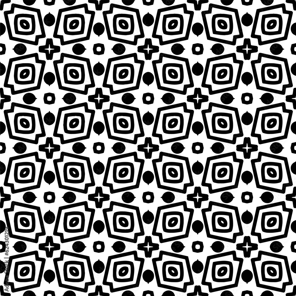 Simple repeating monochrome pattern. Abstract texture for fabric print, card, table cloth, furniture, banner, cover, invitation, decoration, wrapping.seamless repeating pattern. Black and white color. Simple repeating monochrome pattern. Abstract texture for fabric print, card, table cloth, furniture, banner, cover, invitation, decoration, wrapping.seamless repeating pattern. Black and white color.